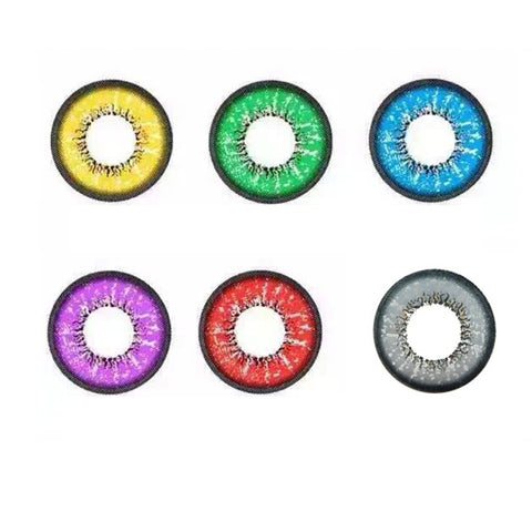 One Pair/set Charming Eyes Unisex Coloured Circle Big Eye Beauty Contact Lenses Cosmetic Beauty Tool Contact Lenses Eye Wear